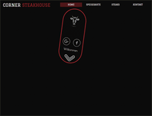 Tablet Screenshot of cornersteakhouse.com